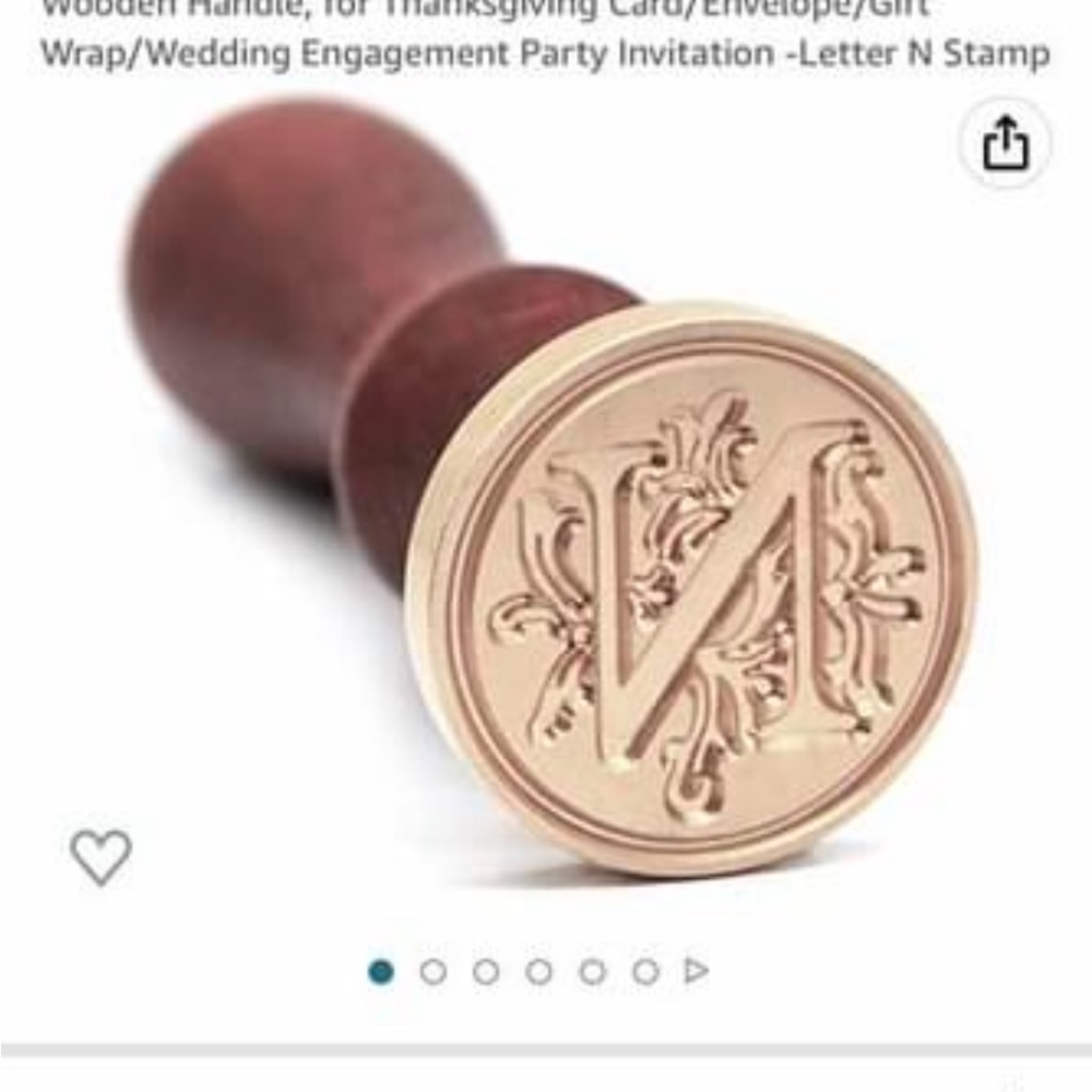 Wax Letter Stamp (N)